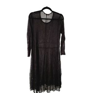 Liv By Habitat Sheer Black Dress Pullover Women's‎ Sz M Dark Academia Goth